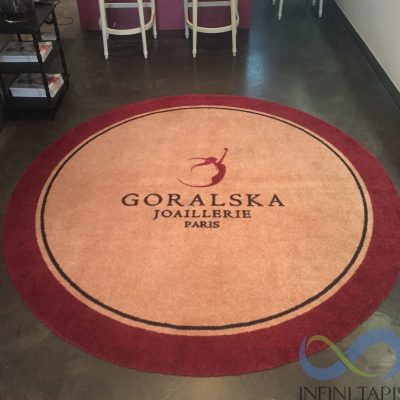 Tapis logo rond sans bord Goralska